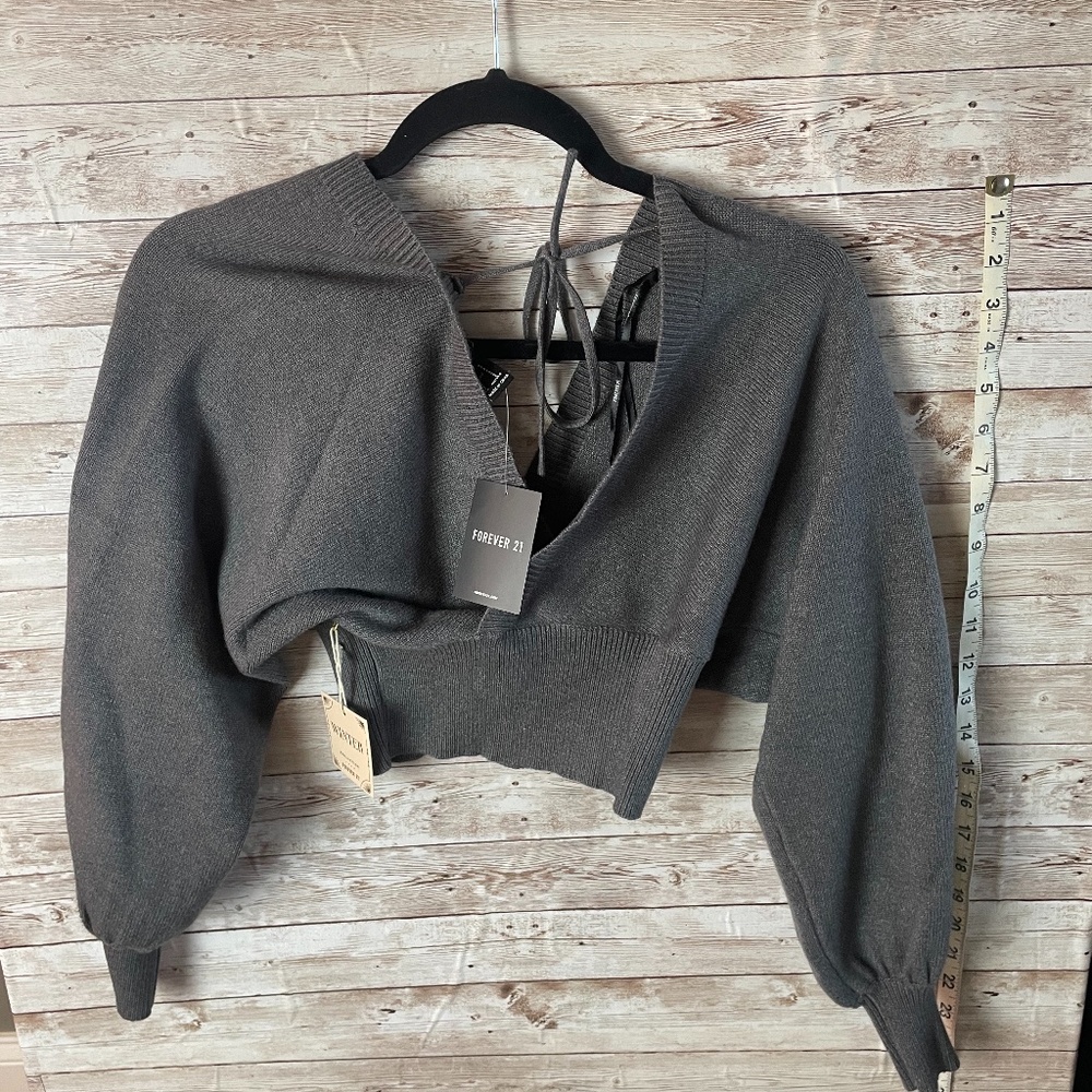 Charcoal grey off shoulder